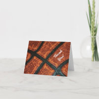 Sport Theme Thank You Old Retro Basketball Pattern