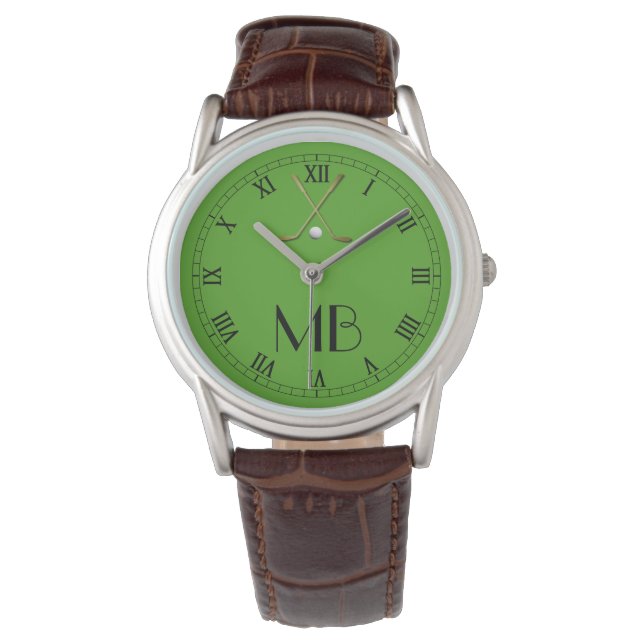 Sport Themed Personalized Men's Golf Watch (Front)