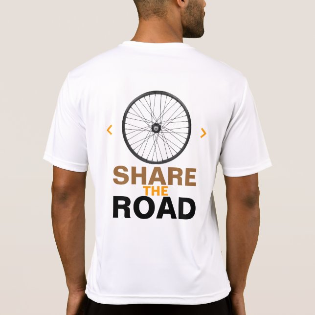 sport+themed respect cyclists T-Shirt (Back)