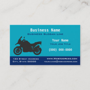 Sport Touring Motorcycle Modern Rider Motorbike Business Card