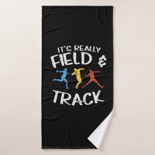 Sport Track And Field Gifts Bath Towel