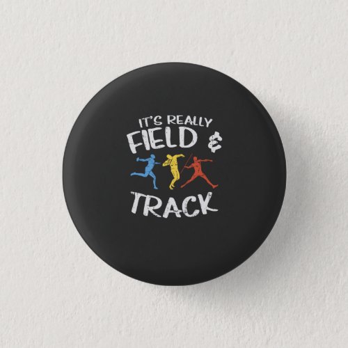 Sport Track And Field Gifts Button