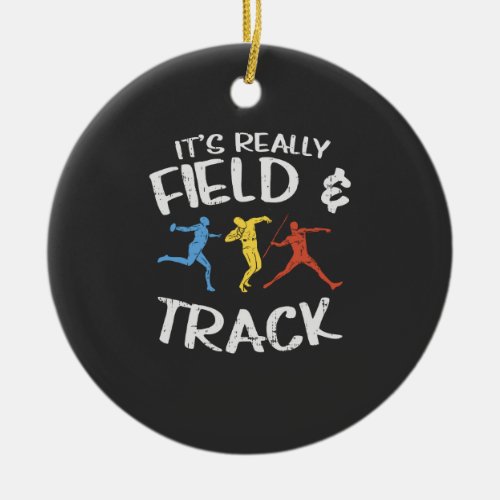 Sport Track And Field Gifts Ceramic Ornament