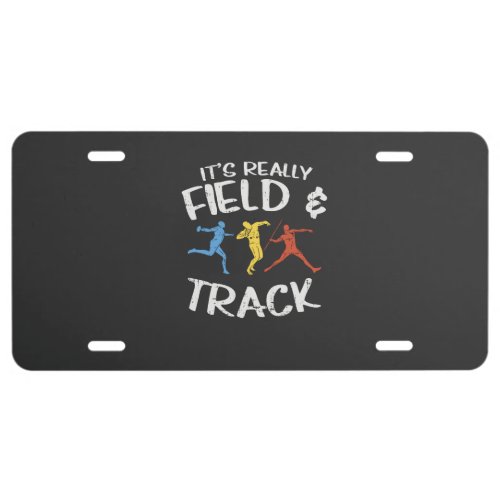 Sport Track And Field Gifts License Plate
