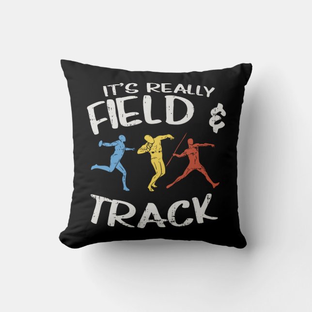 Sport Track And Field Gifts Throw Pillow (Front)