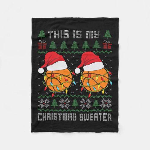 Sport Ugly Design For Men Boys Christmas Basketbal Fleece Blanket