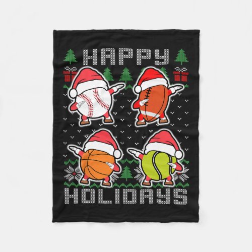 Sport Ugly Design For Men Boys Christmas Basketbal Fleece Blanket