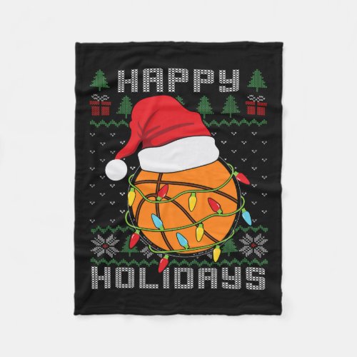 Sport Ugly Design For Men Boys Christmas Basketbal Fleece Blanket