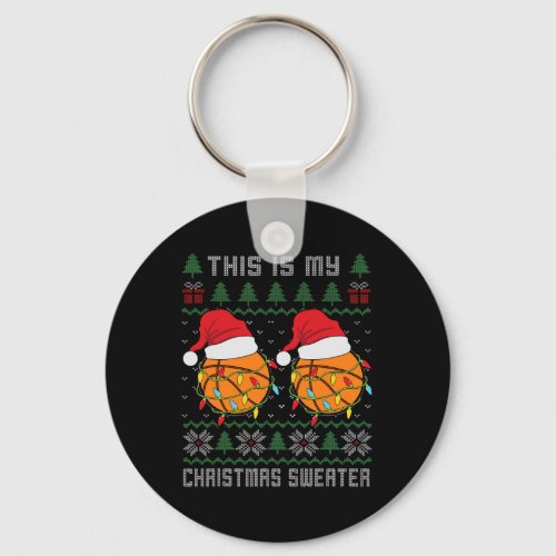 Sport Ugly Design For Men Boys Christmas Basketbal Keychain