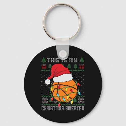 Sport Ugly Design For Men Boys Christmas Basketbal Keychain