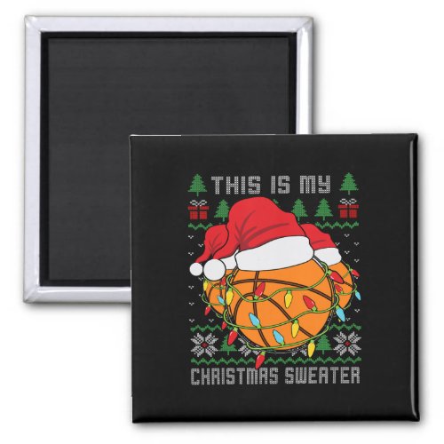 Sport Ugly Design For Men Boys Christmas Basketbal Magnet