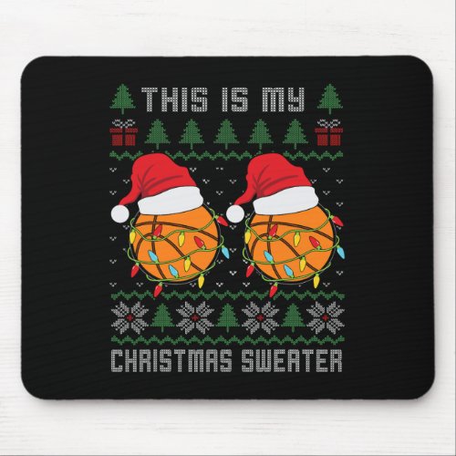 Sport Ugly Design For Men Boys Christmas Basketbal Mouse Pad