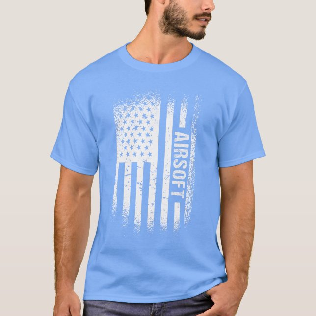 Sport Us Flag Airsoft friends T-Shirt (Front)