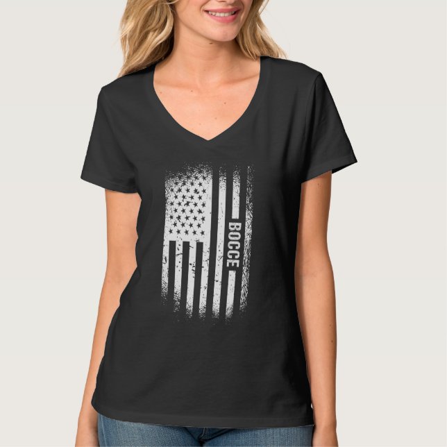 Sport Us Flag Bocce_4 T-Shirt (Front)