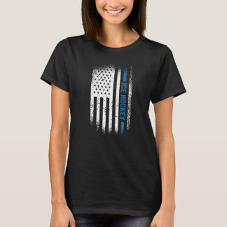 Sport Us Flag Ice Hockey Premium_5 T-Shirt
