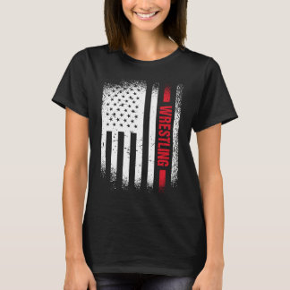 Sport Us Flag Wrestling 6 T-Shirt