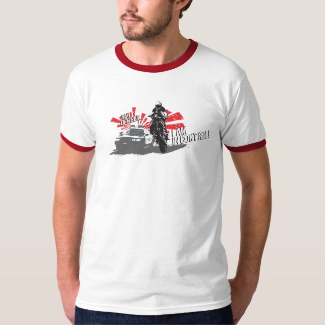 Sportbike - But officer I am in control! T-Shirt (Front)