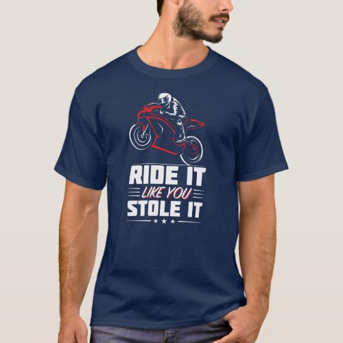 Sportbike Motorcycle Rider Superbike Old Biker T_Shirt