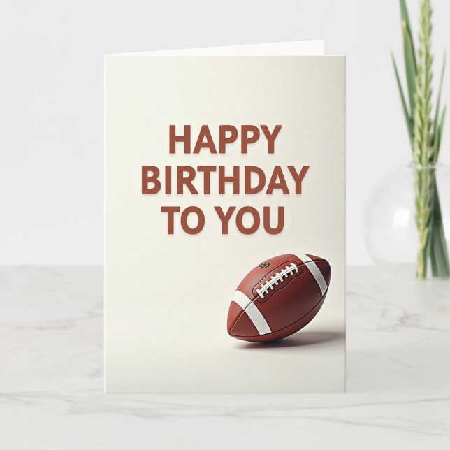 Sporting Ball Birthday Card (Front)