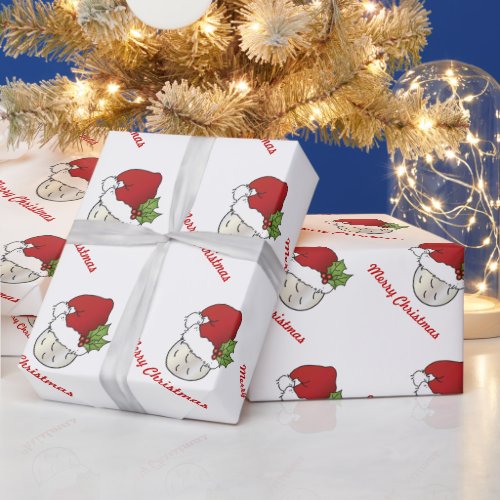 Sporting Christmas Golf Wrapping Paper