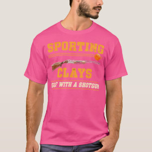 Sporting Clays Shotgun Clay Target Shooting Sports T-Shirt