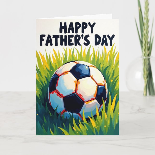 Sporting Fathers Day Art Card (Front)