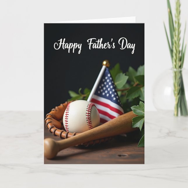 Sporting Fathers Day Scene Card (Front)
