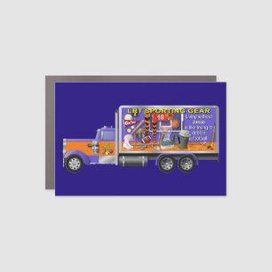 Sporting Gear Truck Car Magnet