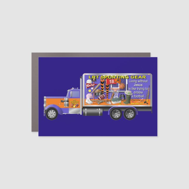 Sporting Gear Truck Car Magnet (Front)