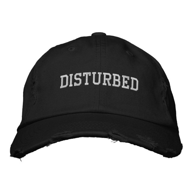 Sporting Goods Golf Accessories Baseball DISTURBED Embroidered Baseball Cap (Front)