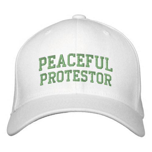 Sporting Goods Social Justice PEACEFUL PROTESTOR Embroidered Baseball Cap
