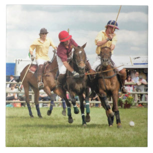 SPORTING HORSES CERAMIC TILE