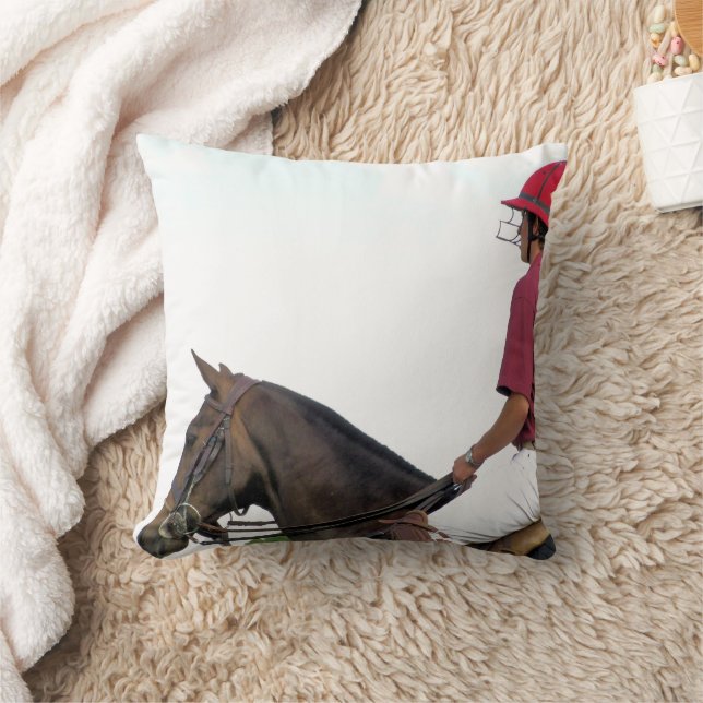 SPORTING HORSES THROW PILLOW (Blanket)