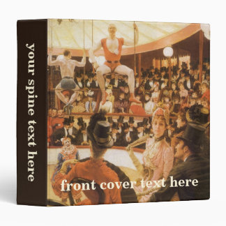 Sporting Ladies (aka Circus Lover) by James Tissot 3 Ring Binder