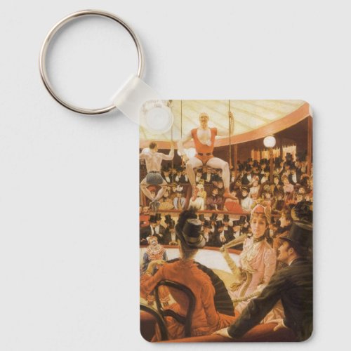 Sporting Ladies or Circus Lover by James Tissot Keychain