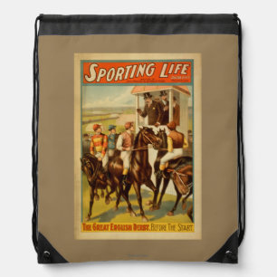 Sporting Life - The Great English Derby Theatre Drawstring Bag