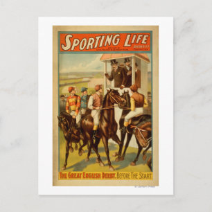 Sporting Life - The Great English Derby Theatre Postcard
