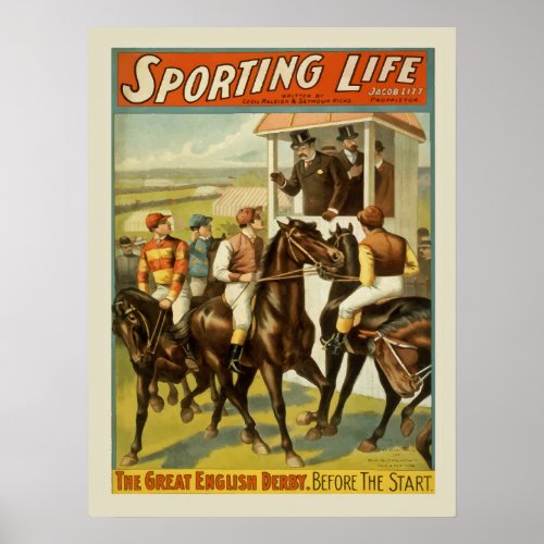 Sporting Life Theatre Ad Poster