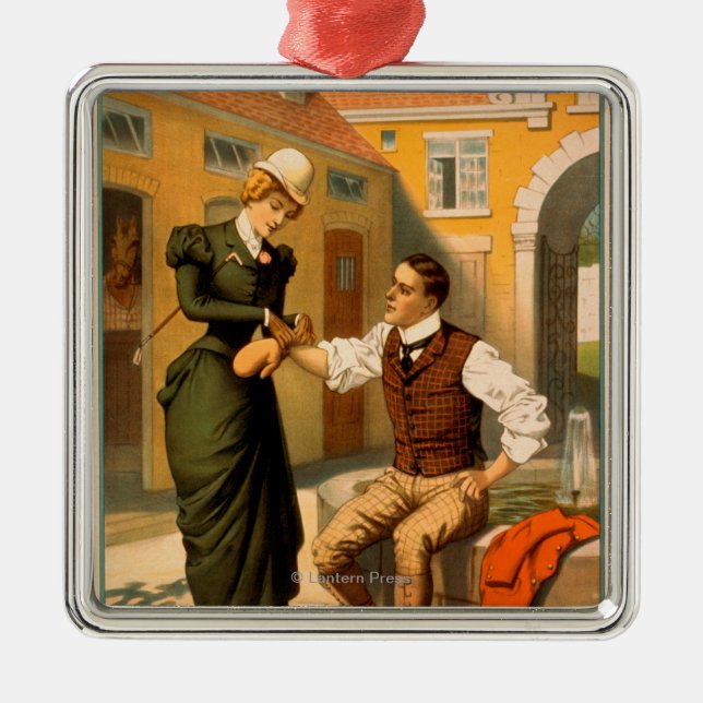 Sporting LifeBoxer Boxing Theatre Poster Metal Ornament (Front)