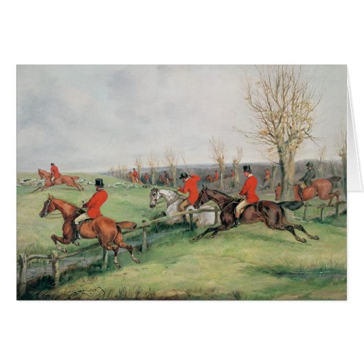 Sporting Scene, 19th century Cards (Front Horizontal)