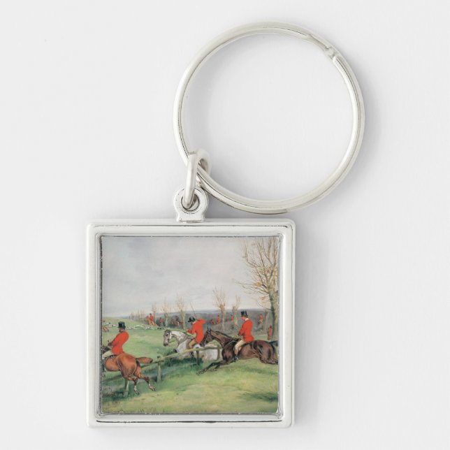 Sporting Scene, 19th century Keychain (Front)