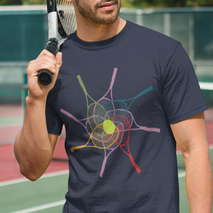 sporting-wear color tennis rackets T-Shirt