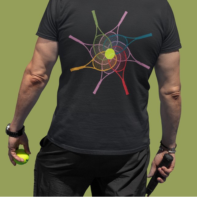 sporting-wear for him, tennis rackets T-Shirt (Creator Uploaded)