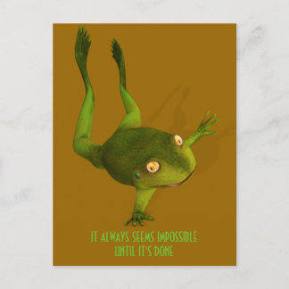 Sportive Frog Postcard
