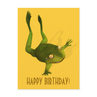 Sportive Frog Postcard