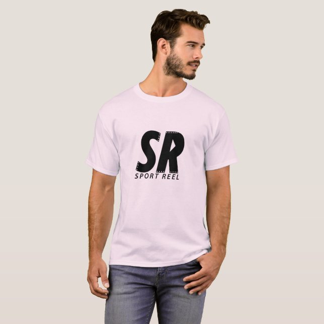 SPORTREEL PINK T-SHIRT WITH ORIGINAL LOGO (Front Full)
