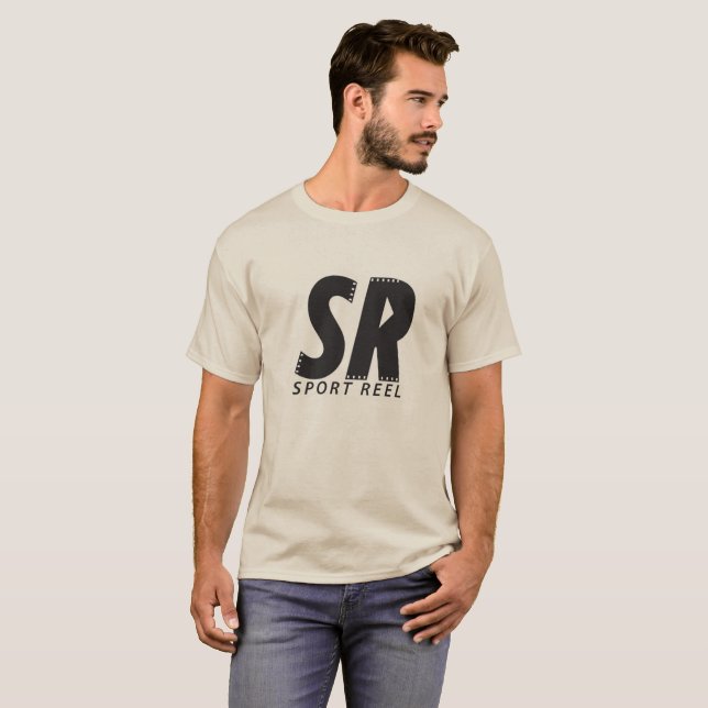 SPORTREEL SAND COLOUR T-SHIRT WITH ORIGINAL LOGO (Front Full)