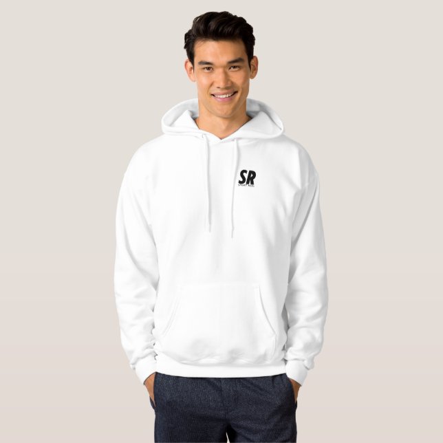 SPORTREEL WHITE JUMPER WITH ORIGINAL LOGO HOODIE (Front Full)