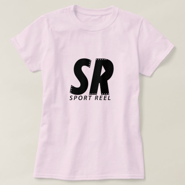 SPORTREEL WOMEN PINK T-SHIRT WITH ORIGINAL LOGO (Design Front)