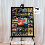 Sports 20 Photo Collage Foam Board<br><div class="desc">Create a photo collage display board to honor and celebrate your athlete's season or high school career on Seniors Night, at end-of-season sports recognition or awards banquet ceremonies or display at his or her graduation party. This easy-to-upload photo collage template is printed on foam board and features 20 rectangle pictures...</div>